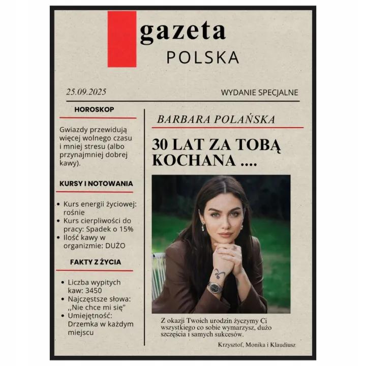 Plakat Gazeta Polska Urodzinowy na 30 (Kopia)